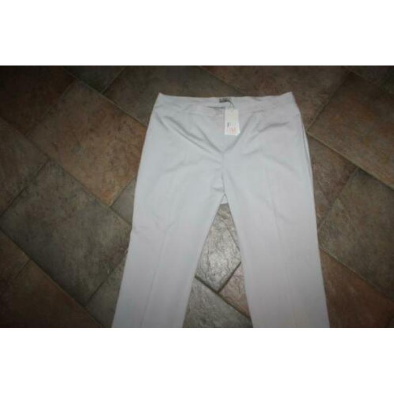 from (vestebene) vlot stretch lichtgrijze broek mt 52/54