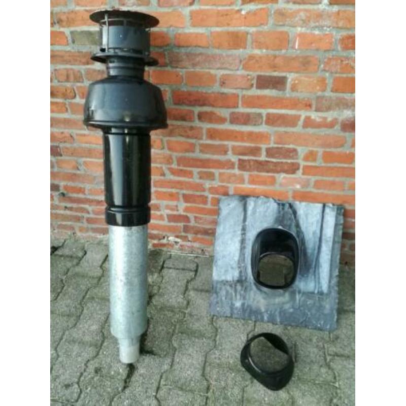 Rookgas afvoer buizen 2 stuks