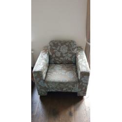 Mooi uitziende stoelen, ice blue/ taupe per stuk te koop