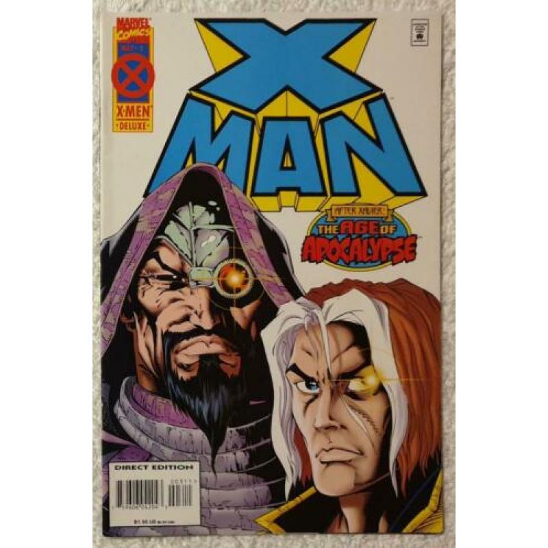 X-man #1, #2, #3, #4. 1995. near mint. alle 4 voor 8 euro.