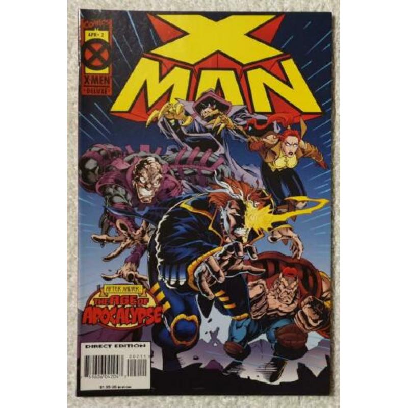 X-man #1, #2, #3, #4. 1995. near mint. alle 4 voor 8 euro.
