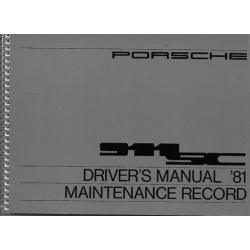 Porsche 911 Drivers manual 1981 origineel en nieuw!