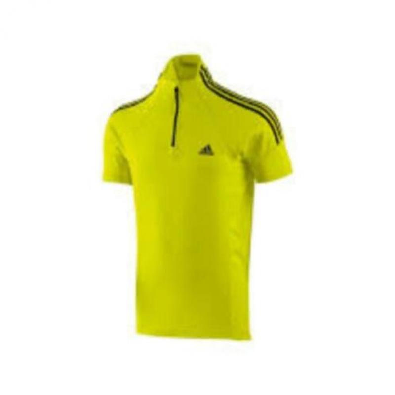Adidas Polo met halve ritskraag Zwart, Wit, Geel of Blauw