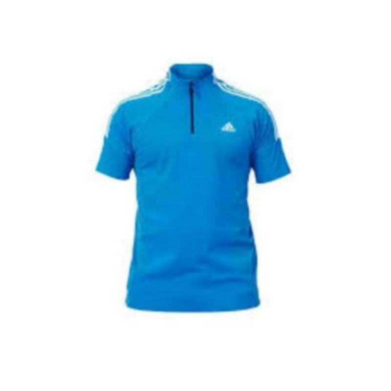 Adidas Polo met halve ritskraag Zwart, Wit, Geel of Blauw