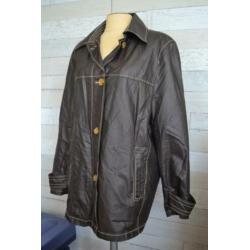 linnen wax achtige jas van casual look in mt 38-40 - jas1J