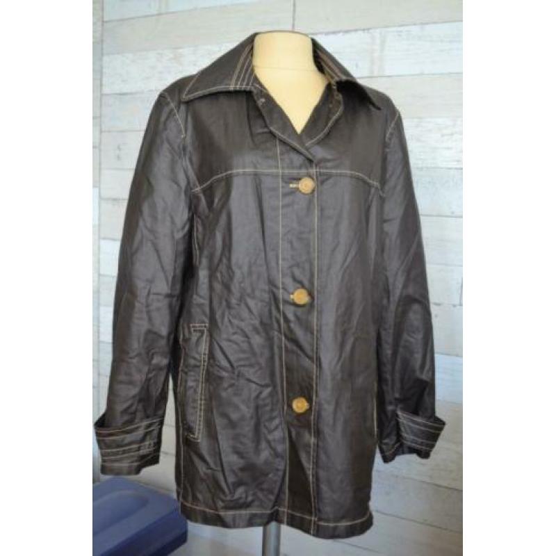 linnen wax achtige jas van casual look in mt 38-40 - jas1J