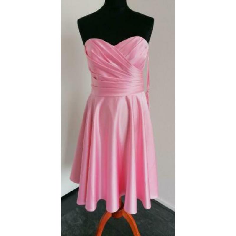 Roze cocktailjurk feestjurk galajurk 36 /38