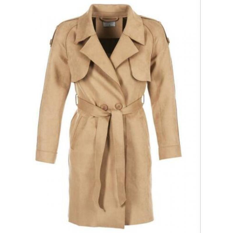 Trenchcoat Camel maat l dikke travelstof nieuw