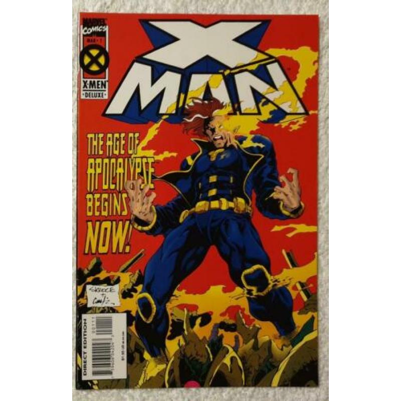 X-man #1, #2, #3, #4. 1995. near mint. alle 4 voor 8 euro.