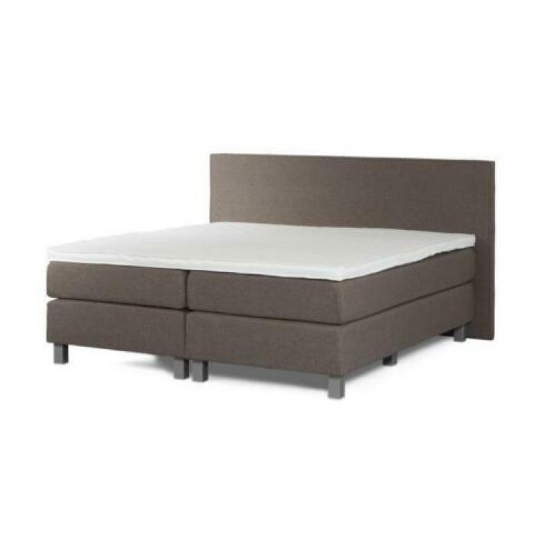 Boxspring 402 Zwart inc. Pocket Matrassen Hoofdbord+Topper