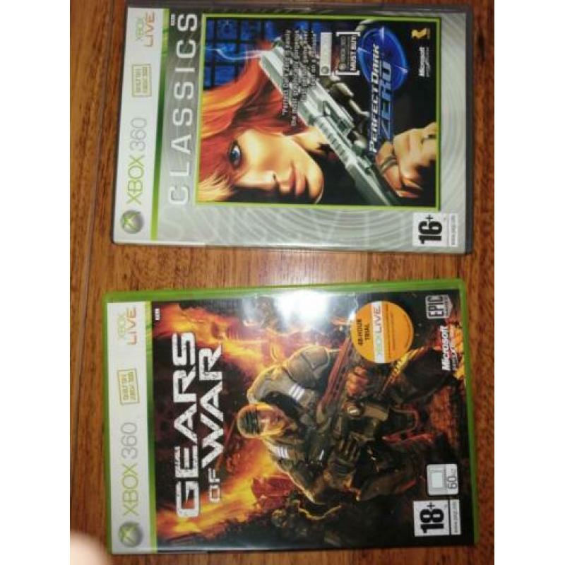Xbox 360 met DVD speler, consoles en spellen