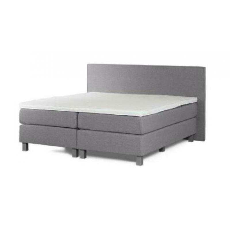 Boxspring 402 Zwart inc. Pocket Matrassen Hoofdbord+Topper