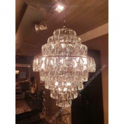 HANGLAMP IZZY ZILVER 16-LIGHTS luxe, luxury , metropolitan