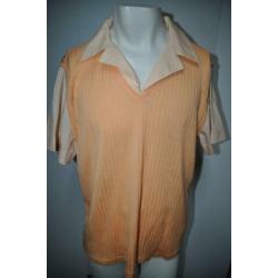 CV25 Mooi Dubbellook Shirt Blouse maat XXL