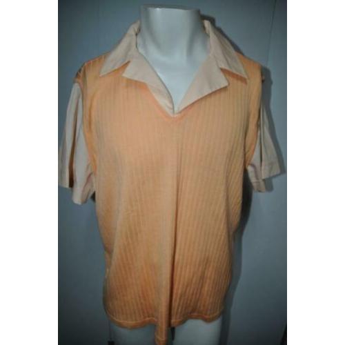 CV25 Mooi Dubbellook Shirt Blouse maat XXL