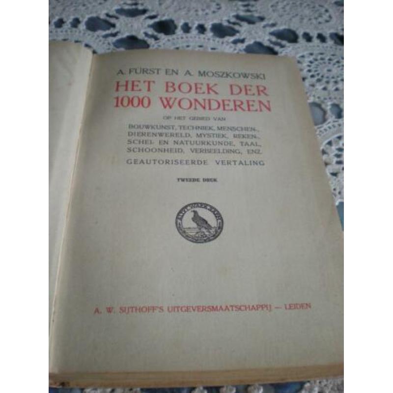 Boek der 1000 wonderen. Door a. Furst en a moszkowski. Uitga