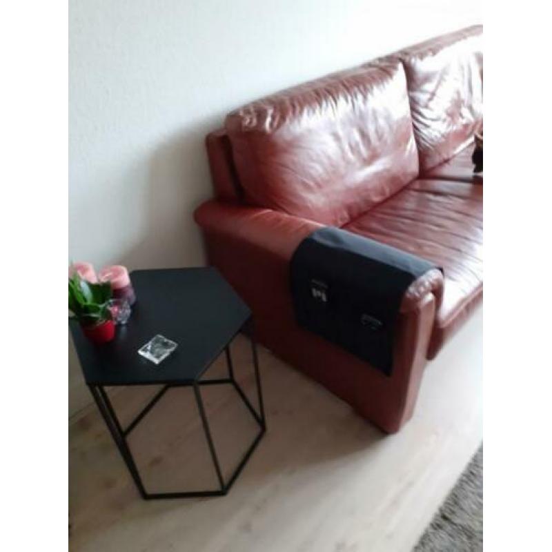 Gratis: Vol leren bank en stoel