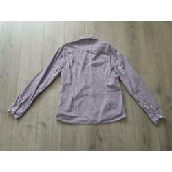 GARCIA paars geruite slim fit blouse maat XL (PB020)