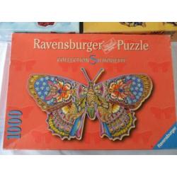 shaped jigsaw silhouette vlinder puzzels