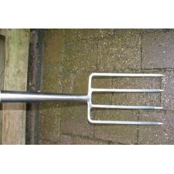 tuingereedschap -Nieuwe Spit/mestvork - RVS
