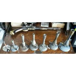 7 antieke bunsenbrander teclu brander bunsen los of samen
