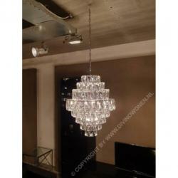 HANGLAMP IZZY ZILVER 16-LIGHTS luxe, luxury , metropolitan