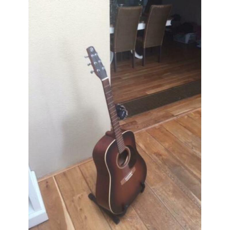 Gitaar akoestisch Seagull S6 met koffer en standaard