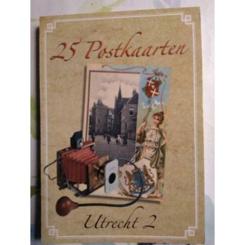 Mapje 25 oude postkaarten foto kaarten van stad Utrecht