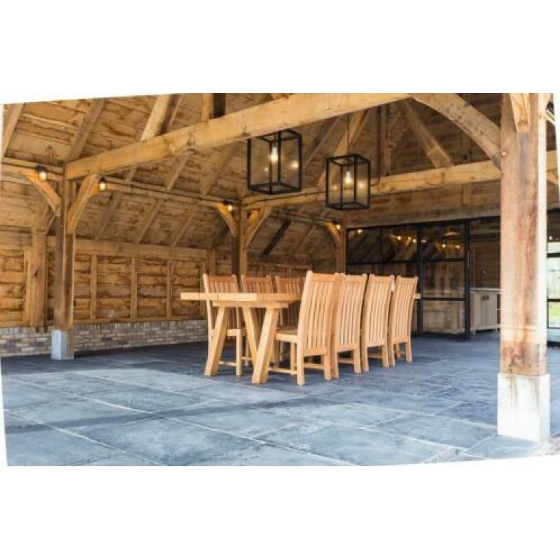 landelijke keukenvloer Castle Stone Black 60x90 cm verouderd