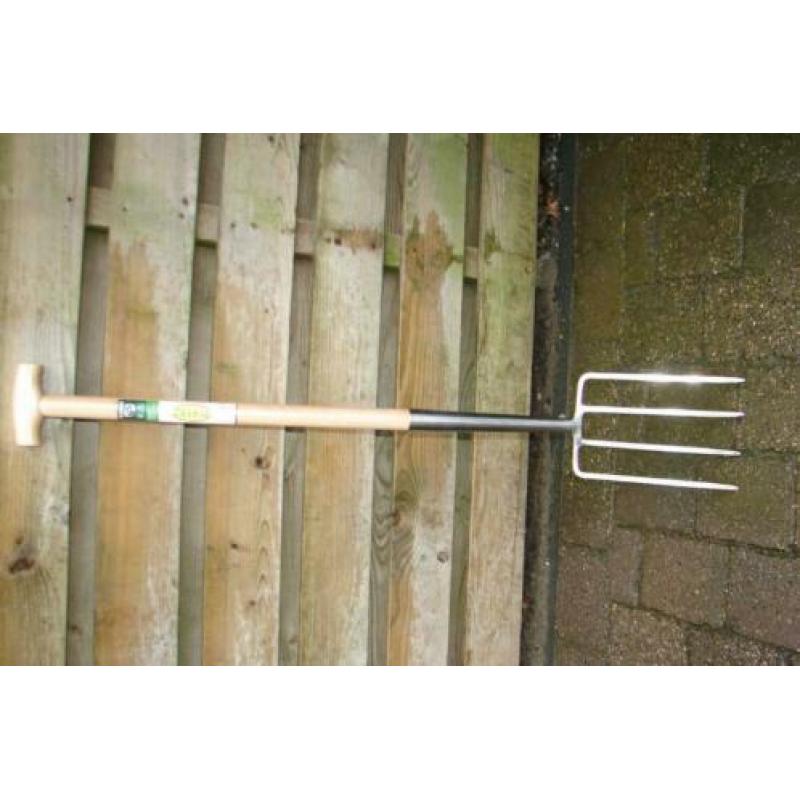 tuingereedschap -Nieuwe Spit/mestvork - RVS