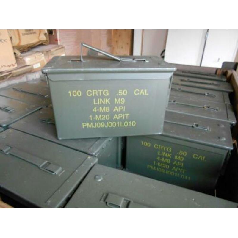 Munitie kist middelgroot 50 cal. ammo box munitiekist army