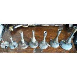 7 antieke bunsenbrander teclu brander bunsen los of samen