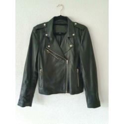 GOOSECRAFT Julia zwart leren bikerjack jasje leer jacket