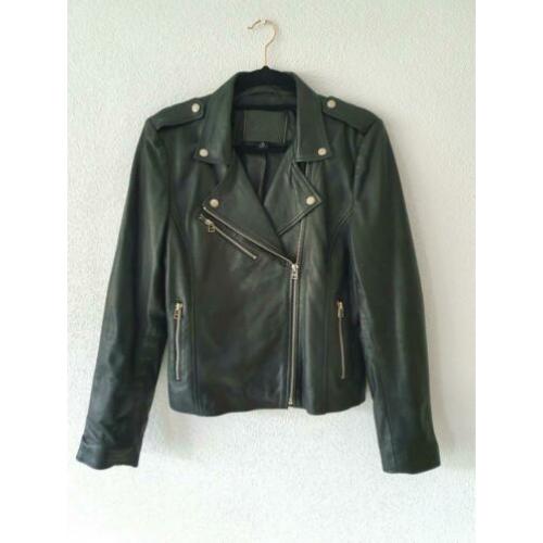 GOOSECRAFT Julia zwart leren bikerjack jasje leer jacket