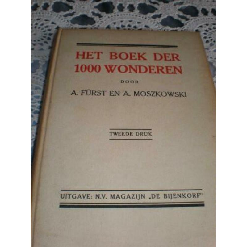 Boek der 1000 wonderen. Door a. Furst en a moszkowski. Uitga