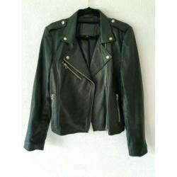 GOOSECRAFT Julia zwart leren bikerjack jasje leer jacket