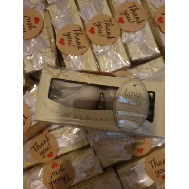 Trouwbedankjes bedankje love birds 25stuks
