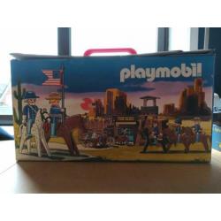 Zeldzaam vintage Playmobil koffertje western