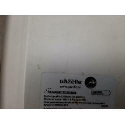 Gazelle elektrische fiets accu zilver met oplader