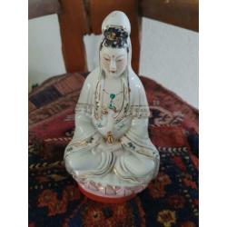 Prachtige antieke porseleinen buddha