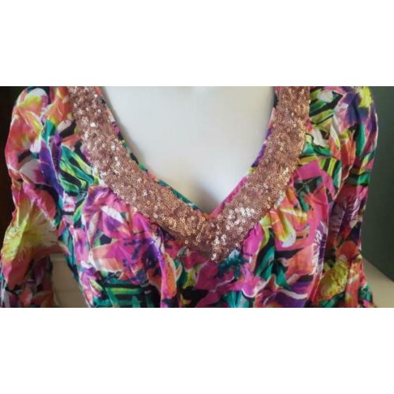 NIEUW met kaartje roze DEPT tuniek mt L 42/44, top, topje