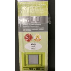 Powerfix Raam hor aluminium wit (Max 100x120 cm) (2 stuks)