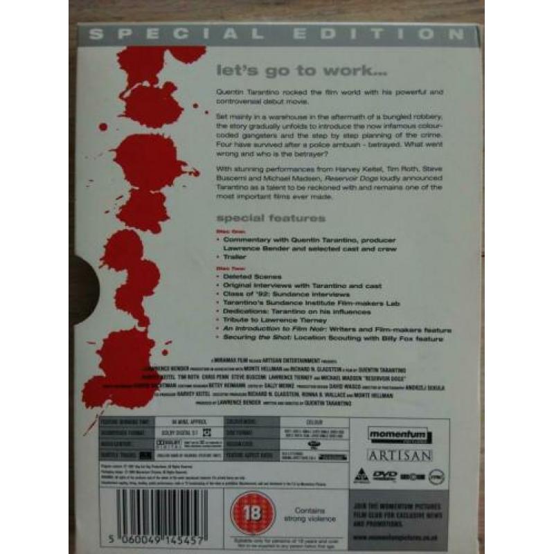 Reservoir Dogs , special edition, Quentin Tarantino