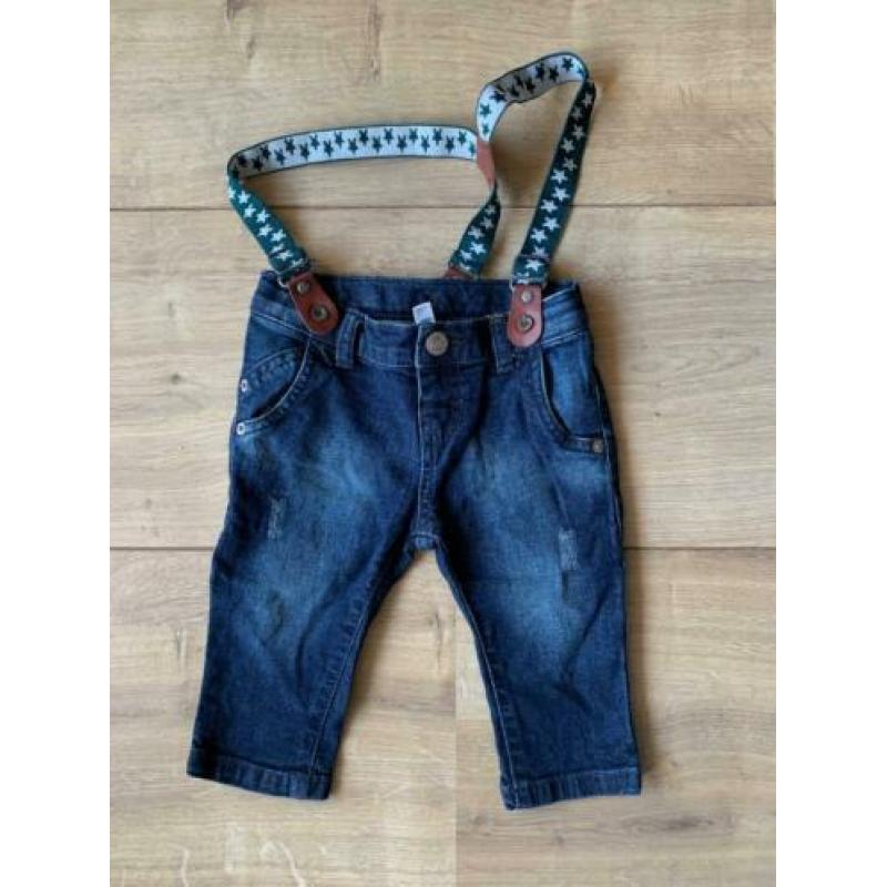 Z.g.a.n. Spijkerbroek / jeans met bretels, Hema, maat 62