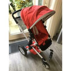 Joolz rood kinderwagen compleet