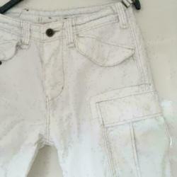 3670 Vintage denim witte broek JACK JONES; Mt=M Nieuwstaat