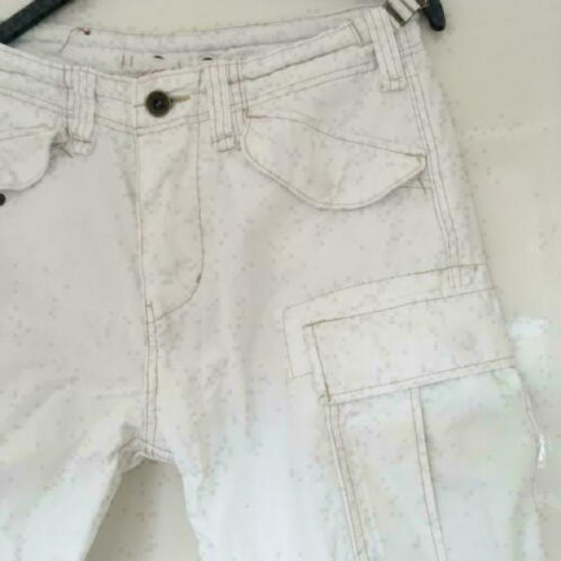 3670 Vintage denim witte broek JACK JONES; Mt=M Nieuwstaat