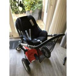 Joolz rood kinderwagen compleet