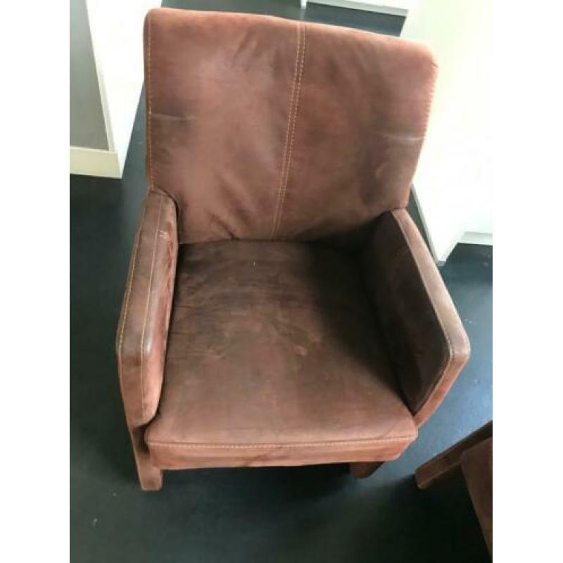 Eetkamer stoel fauteuil (6x) kleur buffel 15 EUR p/s