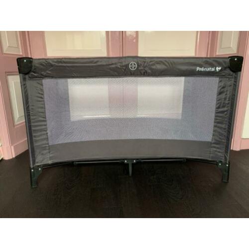 Prénatal campingbed grijs compleet